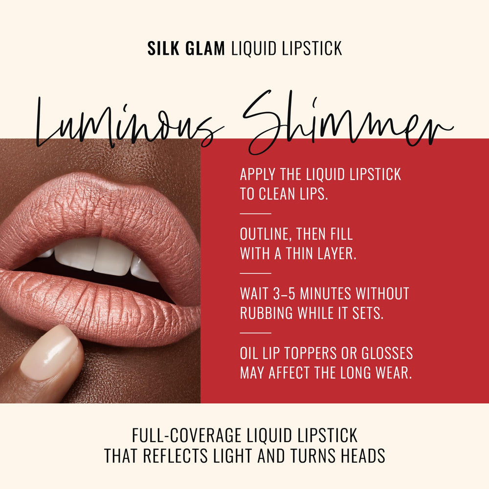 Runway Rogue Silk Glam Sex Symbol lip color in tube, medium-nude frosted finish for versatility.