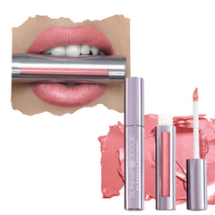 Runway Rogue Silk Glam Call Sheet lip color swatch with luminous frost