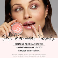 Tri-peptide complex in Runway Rogue lip care supports plump, soft lips.