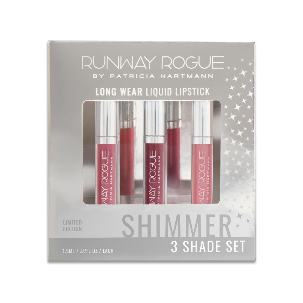 Runway Rogue Try Me 3 Mini Long-Wear Set packaging for gifting and display.