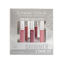 Runway Rogue Try Me 3 Mini Long-Wear Set packaging for gifting and display.