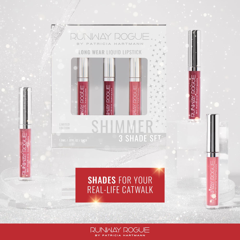 Runway Rogue vegan lip care with green tea and vitamin E for hydrated lips.