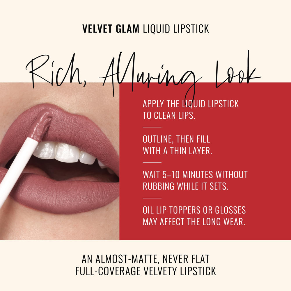 Runway Rogue Velvet Glam 90s Nude tube packaging on display.