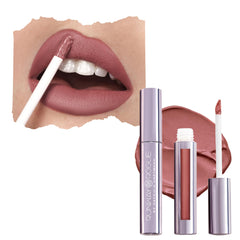 Runway Rogue Velvet Glam Lipstick in 90s Nude close-up for long-lasting color.