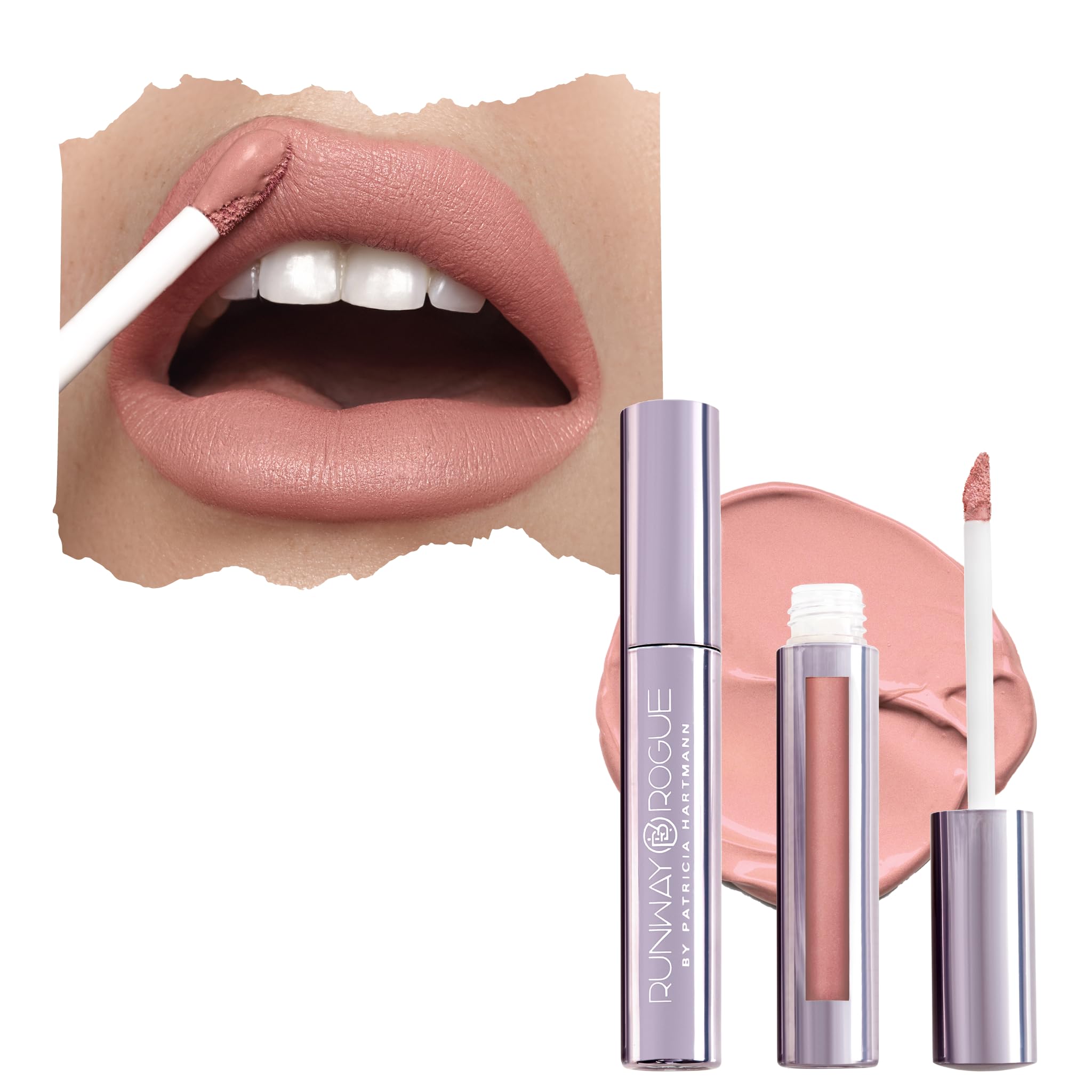 Runway Rogue Velvet Glam Minimalist bottle with nude-pink shade for everyday wear.