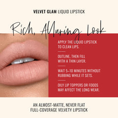Nude-pink swatch on skin shows wearable color with a subtle glow.
