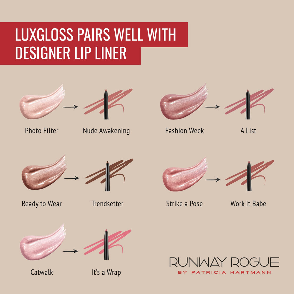 Runway Rogue LuxGloss jojoba oil close-up showing hydrating formula