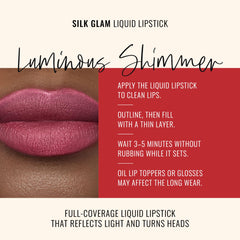 Runway Rogue Silk Glam First Class applicator tips deliver smooth, even lip application.