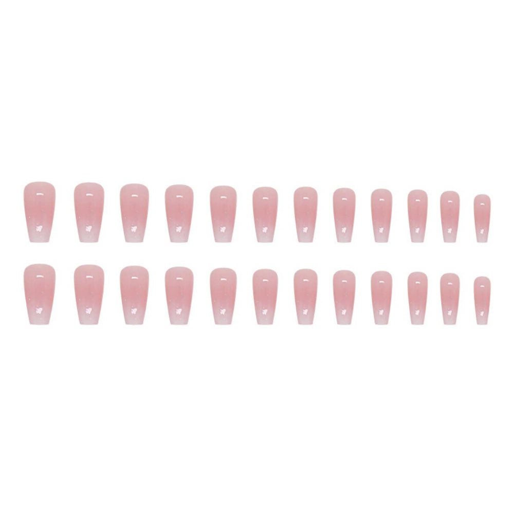 RUOKEXIN pink ombre nails and jelly glue kit for easy DIY manicure