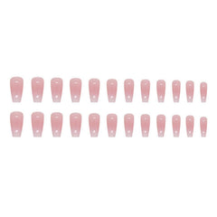 RUOKEXIN pink ombre nails and jelly glue kit for easy DIY manicure