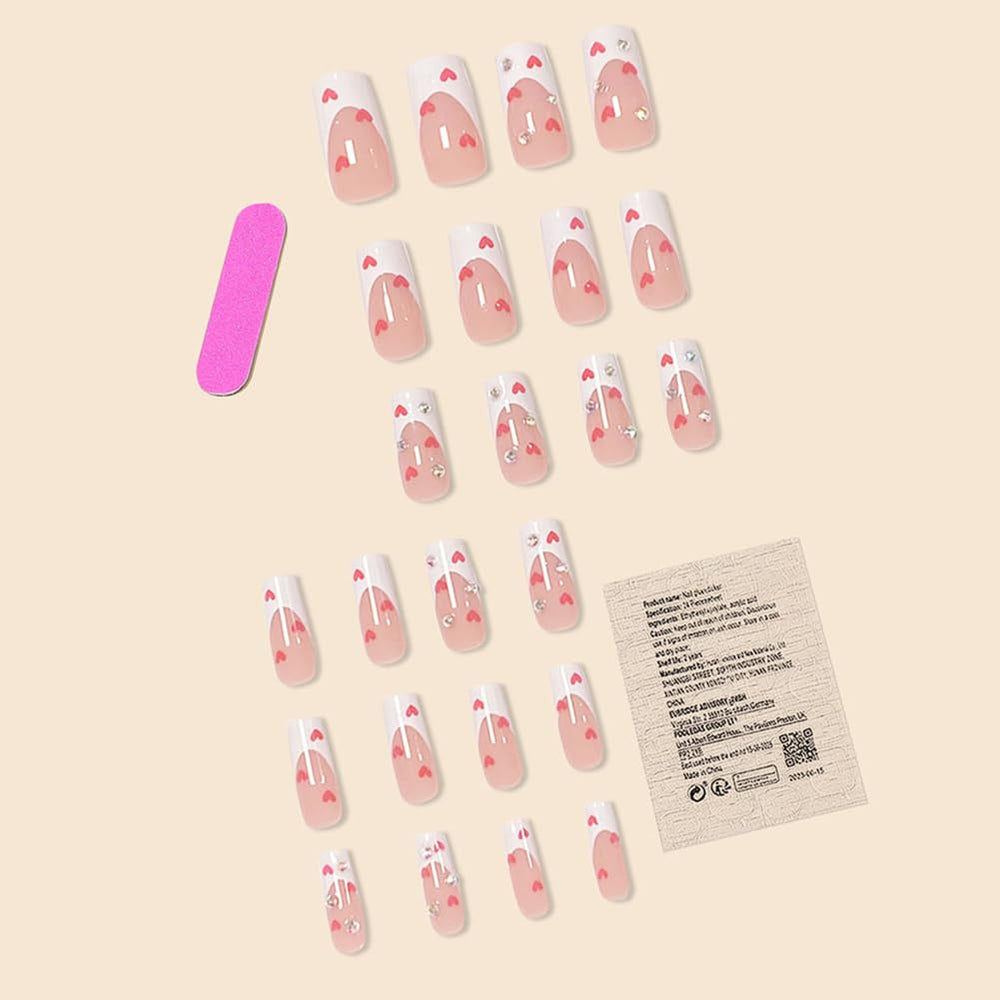 RUPOFUZA nail-application tools with jelly glue for easy DIY nails