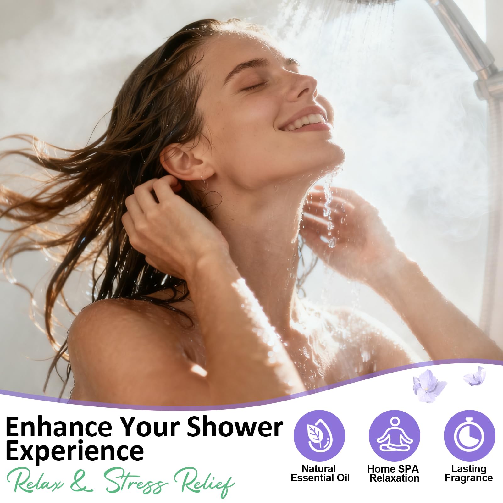 RUSEMLE grapefruit scent shower steamer for an energizing start