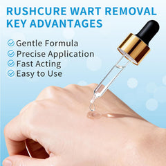 RushCure flat wart care application improves skin texture