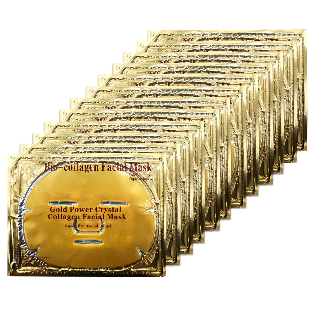 Ruzzut 12pcs collagen face mask pack for deep hydration and smoother skin