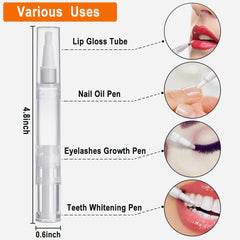 Rvetol transparent nail oil pen showing remaining liquid for convenient planning.