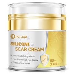 Rvlaim scar cream bottle closeup for daily scar care.