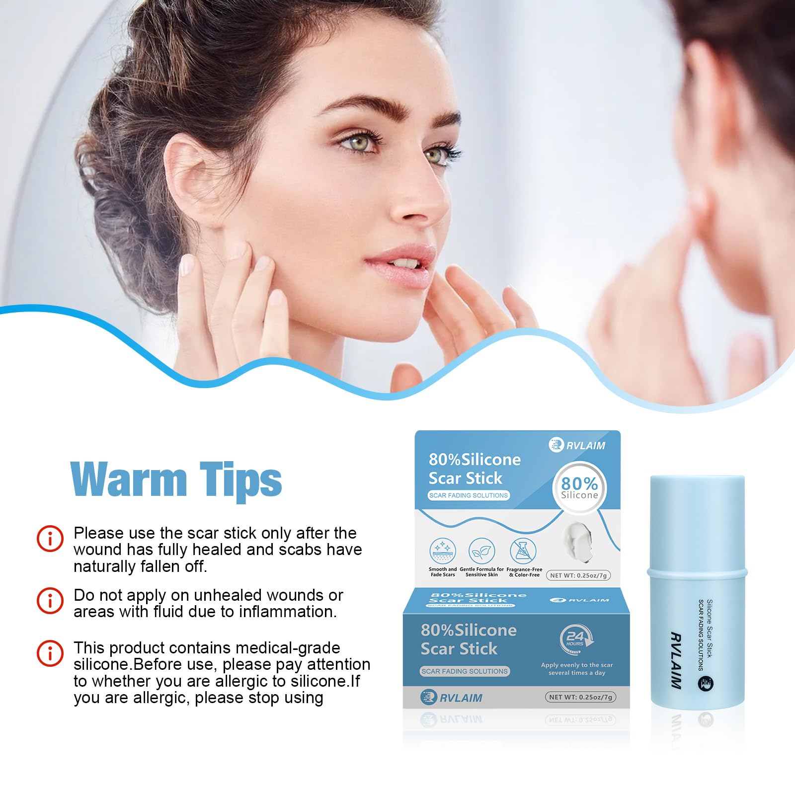 Rvlaim fragrance-free formula suits sensitive and oily skin types.