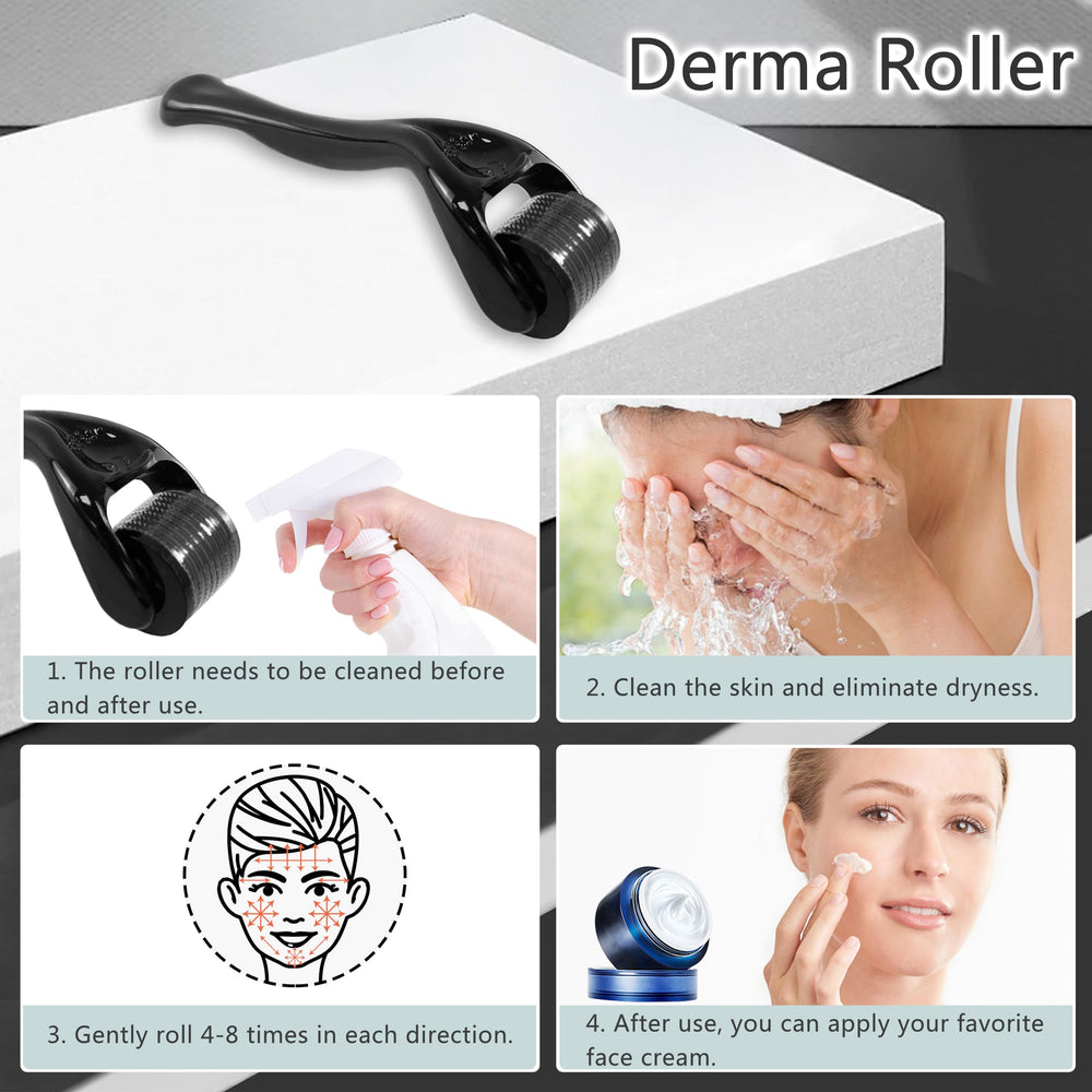 Rwotlls derma roller in hand for everyday at-home routine