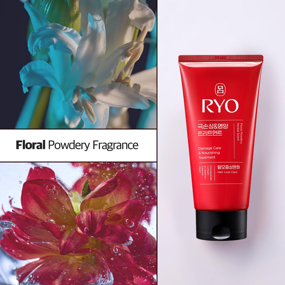RYO Damage Care after use reveals smoother, shinier hair.