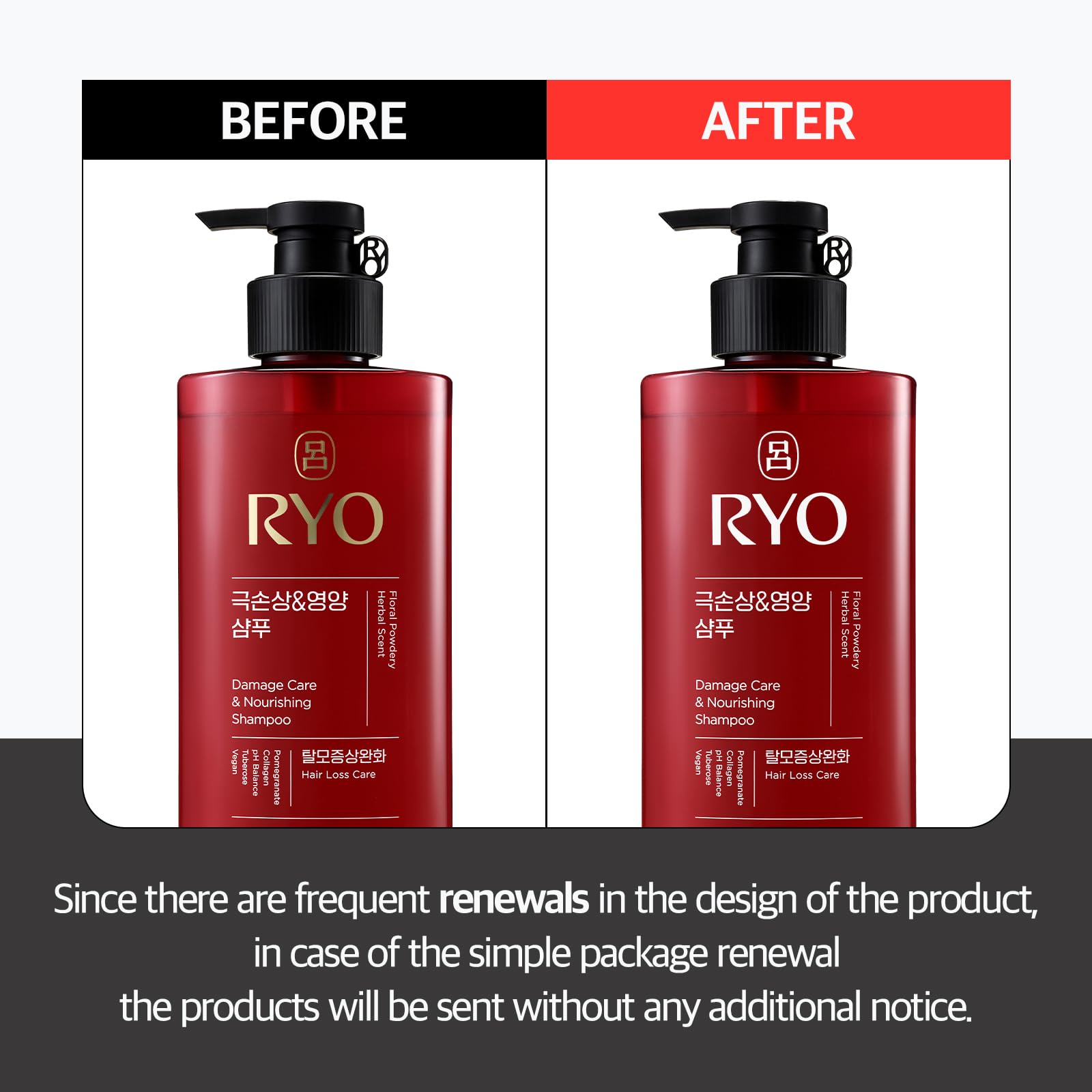 Ryo label closeup highlights ginseng and caffeine ingredients for root strengthening.