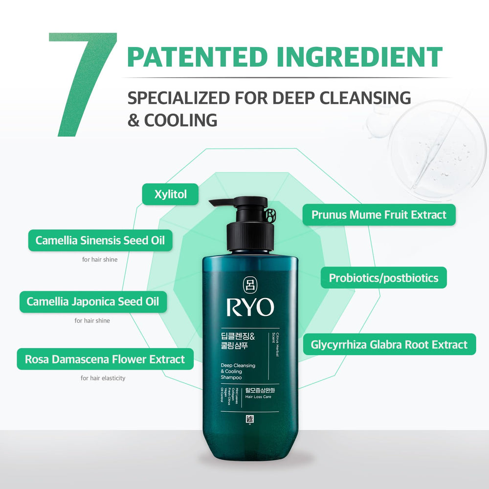 Mint leaves suggest a cooling, refreshing wash experience