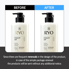 Ryo dermatologist-tested label signals trusted itch relief with gentle cleansing.