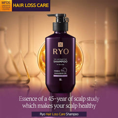 RYO Hair Strength Expert Care Shampoo label highlights Ginseng extract for scalp nourishment.