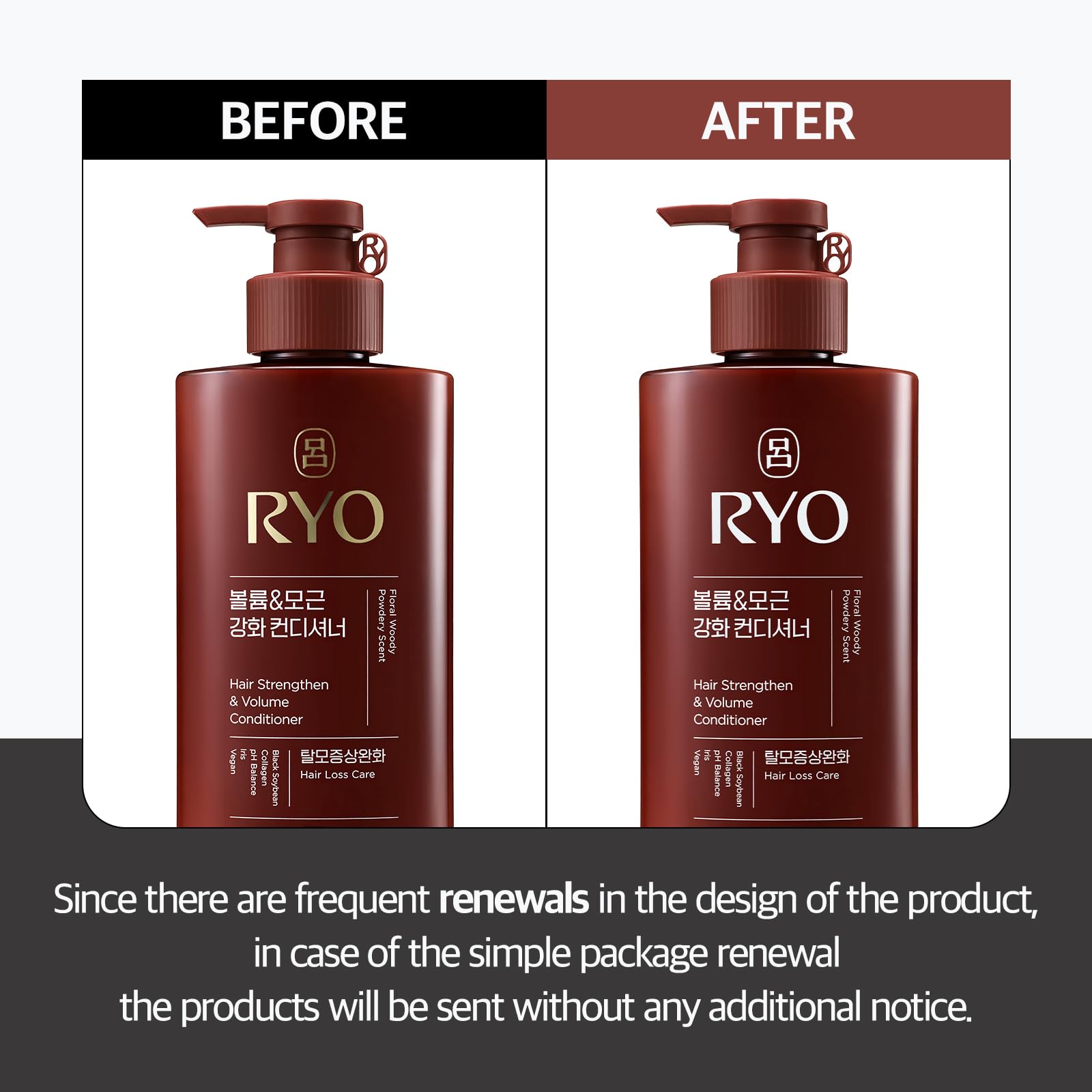 RYO Strengthen & Volume Conditioner bottle back label showing ingredients and benefits