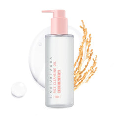 S.NATURE Aqua Rice Cleansing Oil bottle for gentle makeup removal and skin hydration