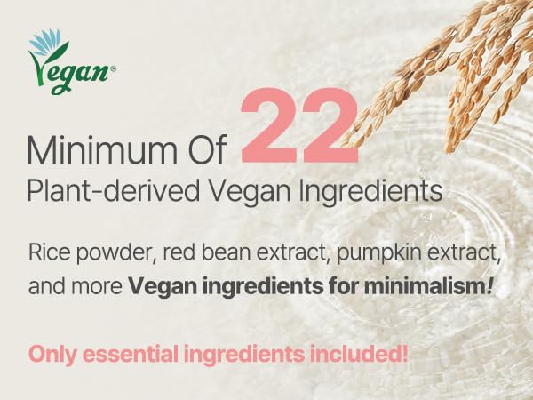 Rice powder close-up emphasizes exfoliating wash without harsh rubbing