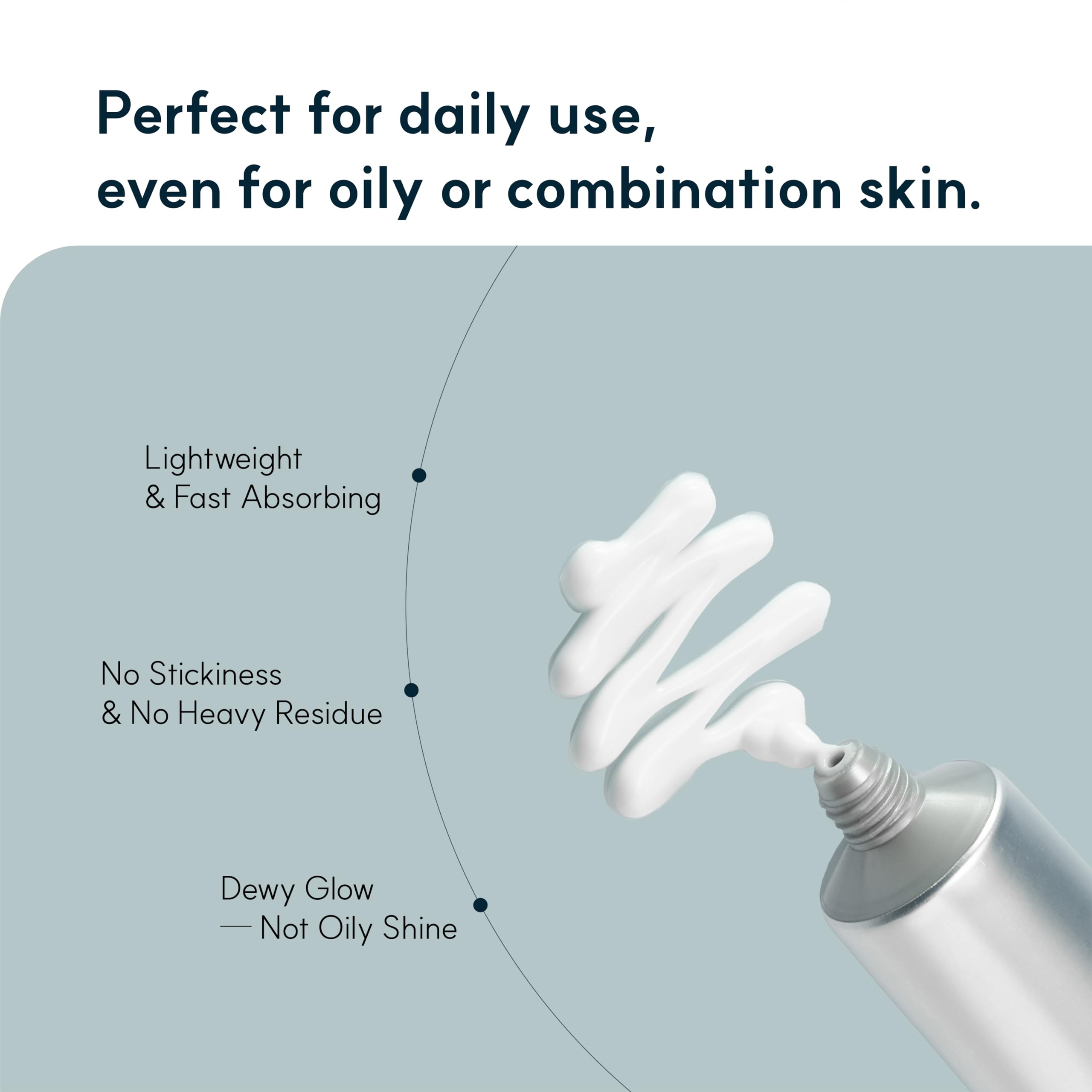 Cream texture close-up showing rich, creamy hydration from Aqua Squalane.