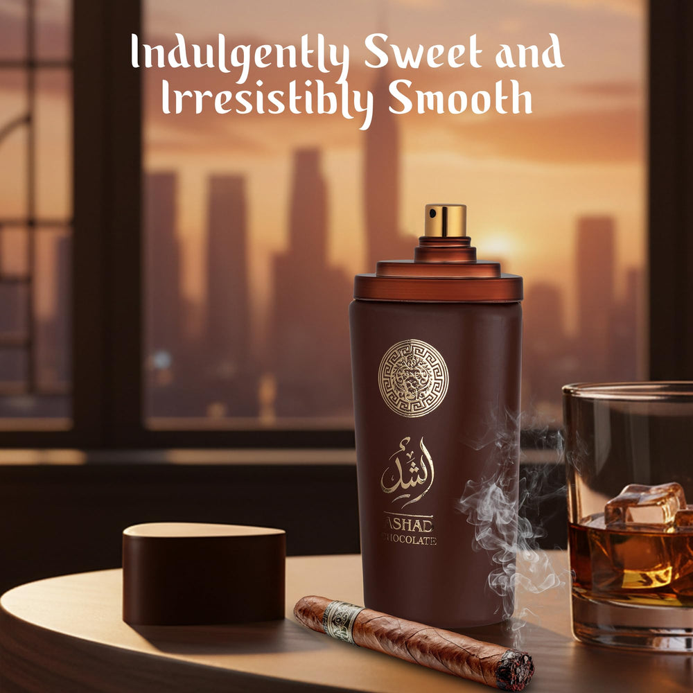 SAADAH Ashad Chocolate amber vetiver finish adds refinement