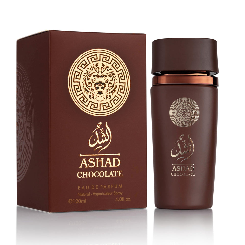 SAADAH Ashad Chocolate EDP bottle with bold pink pepper note for evening wear