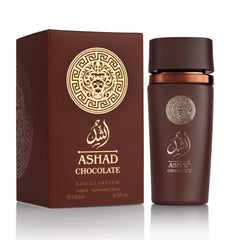 SAADAH Ashad Chocolate EDP bottle with bold pink pepper note for evening wear
