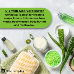 SAAQIN Aloe Vera Butter on skin helping calm wind and sun exposed areas