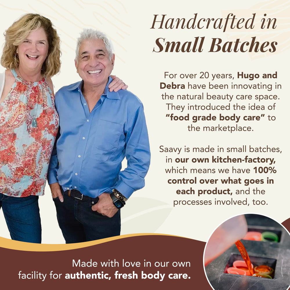 Saavy Naturals Palo Santo Sandalwood aroma evokes earthy, calming scent.