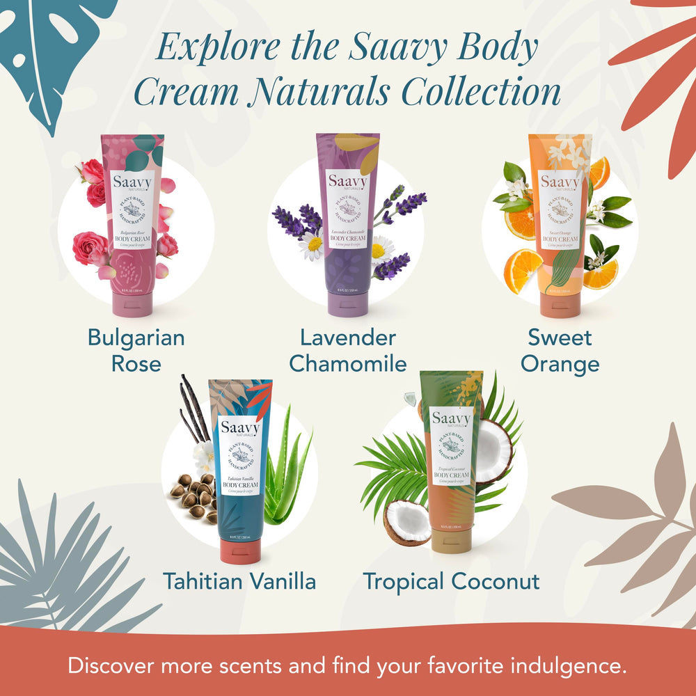 Saavy Naturals gift-ready packaging appeals for self-care gifts.