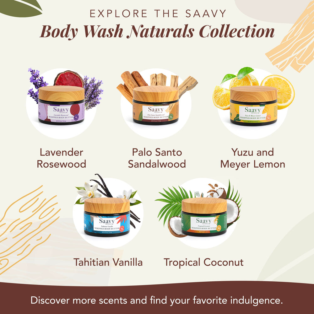 Saavy Naturals gift-ready packaging ideal for thoughtful self-care gifts.