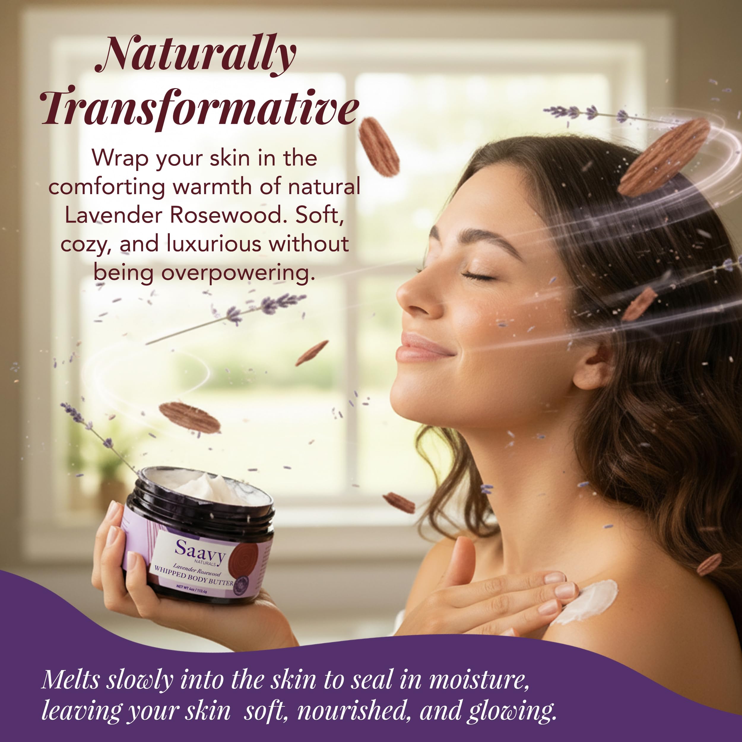 Saavy Naturals Gift Set with whipped body butter, ideal for gifting self-care
