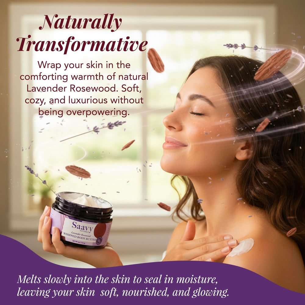 Saavy Naturals Gift Set with whipped body butter, ideal for gifting self-care