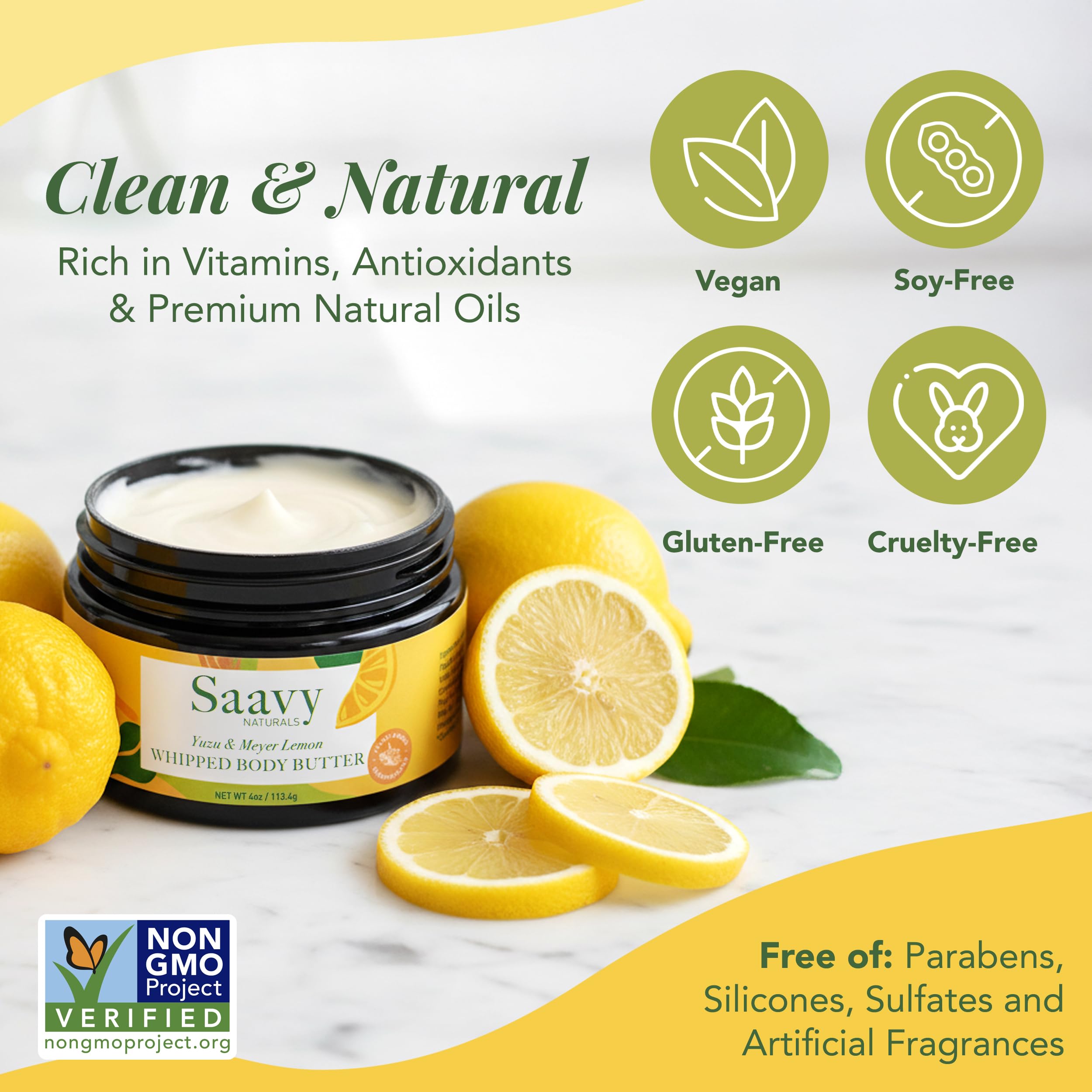 Jojoba and Coconut Oil in Saavy Naturals nourish without heaviness.