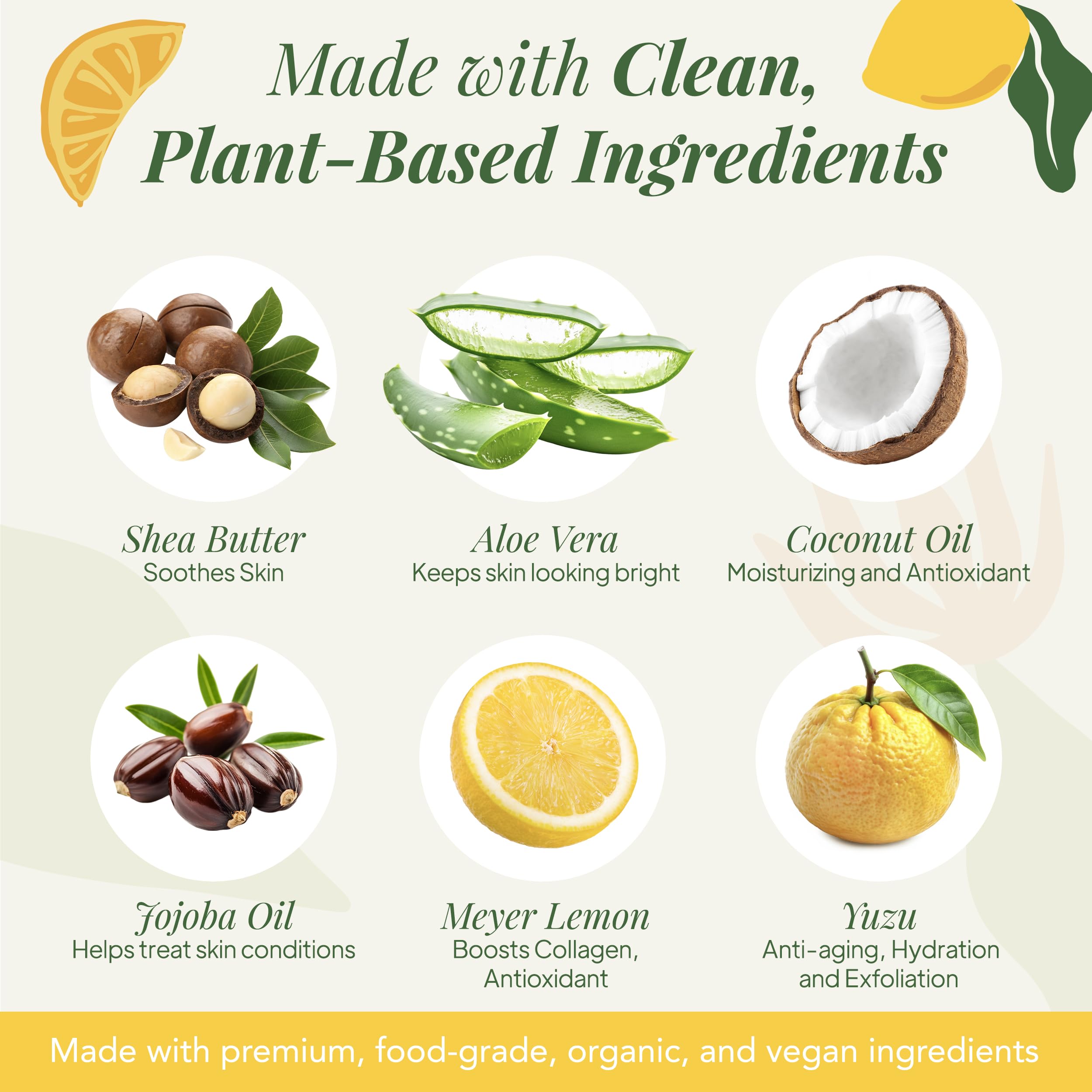 Saavy Naturals uses organic shea butter for nutrient-rich skin nourishment.
