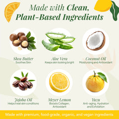 Saavy Naturals uses organic shea butter for nutrient-rich skin nourishment.