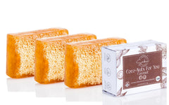 SABUN NATURALLY LAVISH The Mayan cocoa butter loofah soap for exfoliating and nourishing skin.