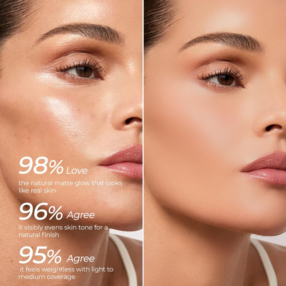 SACE LADY 16 hour transfer resistant film visible on skin during wear.
