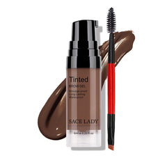 SACE LADY 3D Eyebrow Gel bottle in ash brown for long-lasting color.