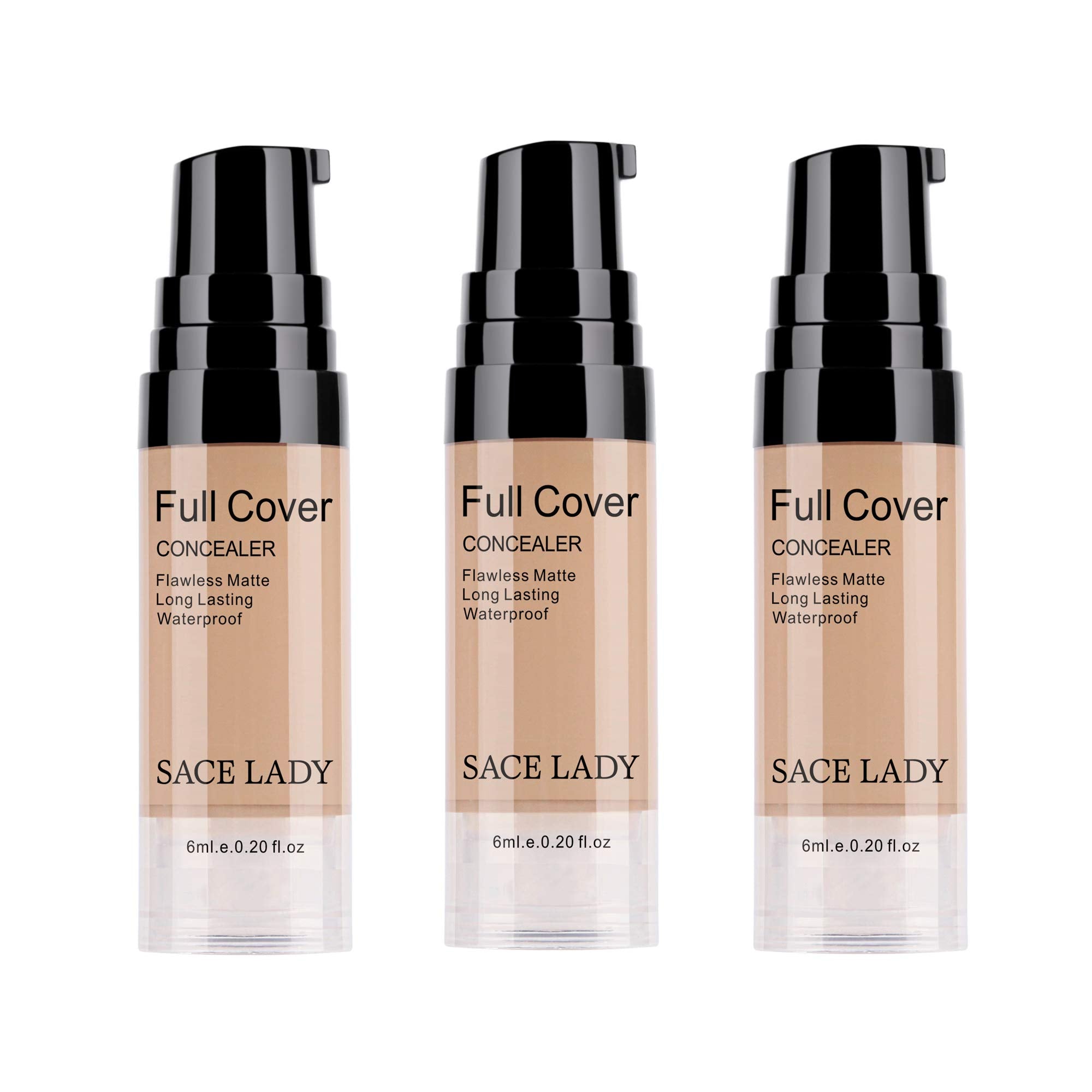SACE LADY 3-pack concealer swatch showing warm natural shade for seamless coverage.