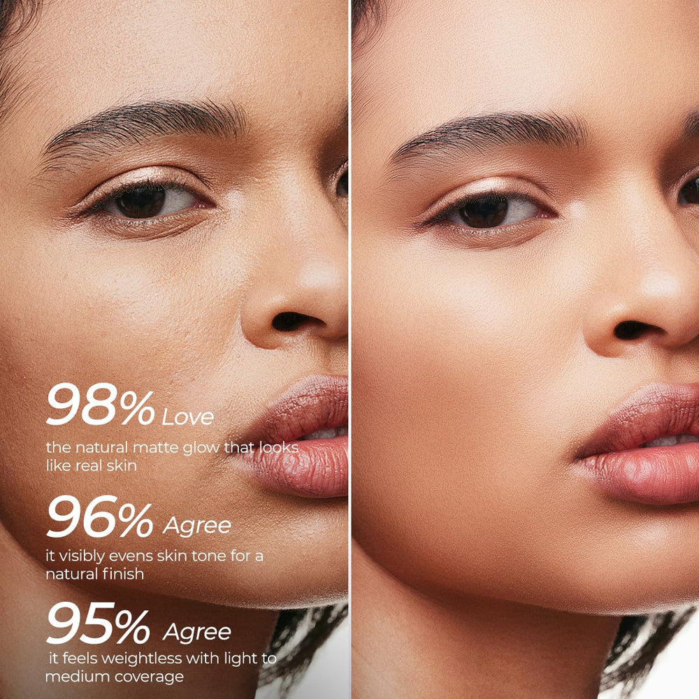SACE LADY Bare Touch natural matte glow finish on skin for everyday radiance