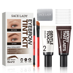 SACE LADY eyebrow color kit mixing tray for precise at home application.