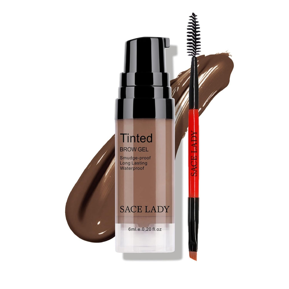 SACE LADY eyebrow gel cap close-up, long-wear finish